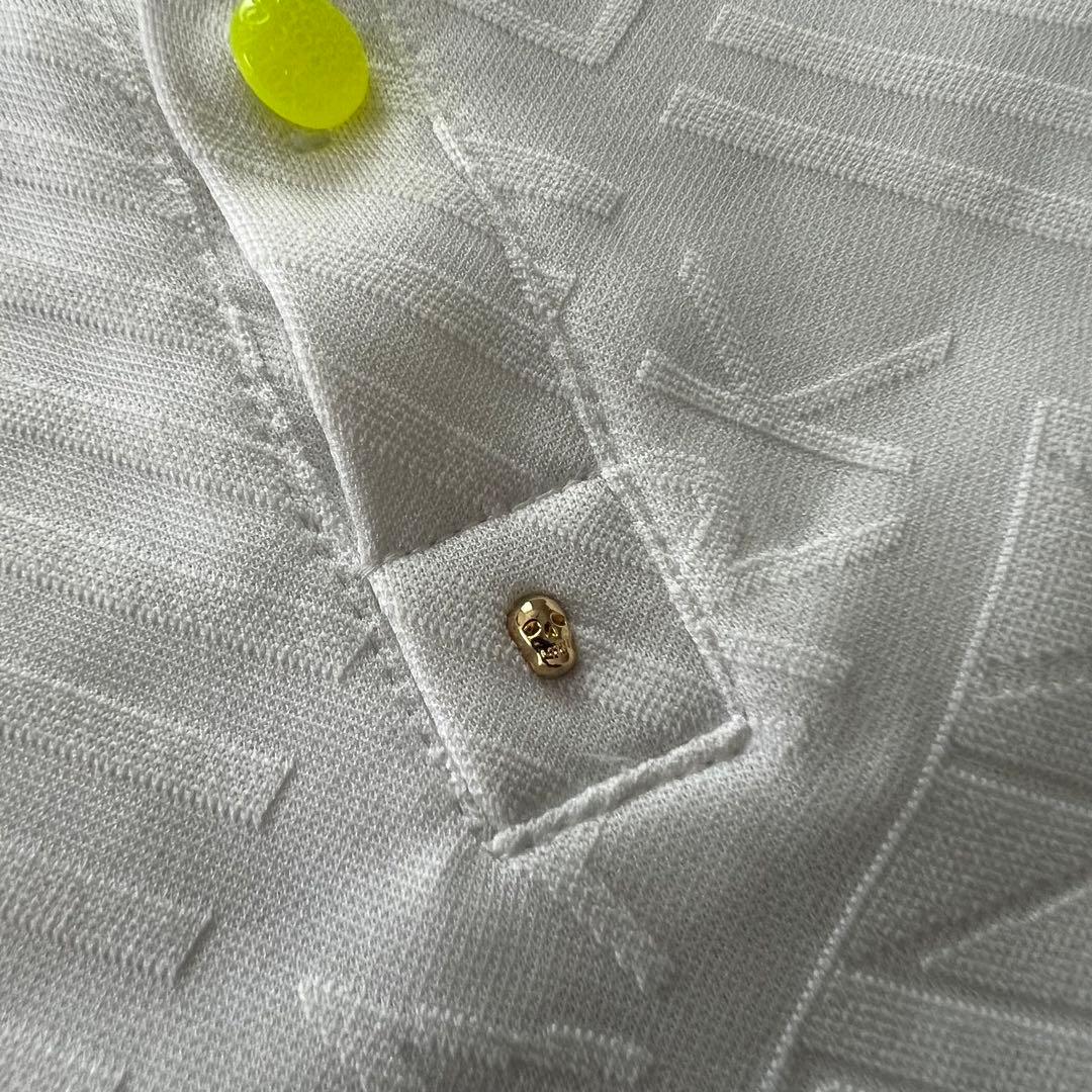 MARK&LONA マークアンドロナ　ポロシャツ　総柄　メンズ　XL ロゴ　50