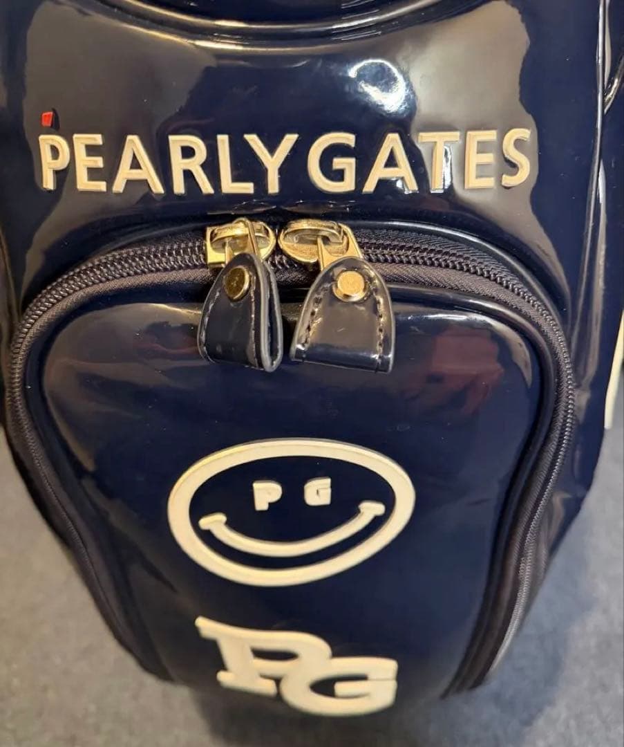 【大人気】バーリーゲイツ　エナメルキャディバッグBLUE