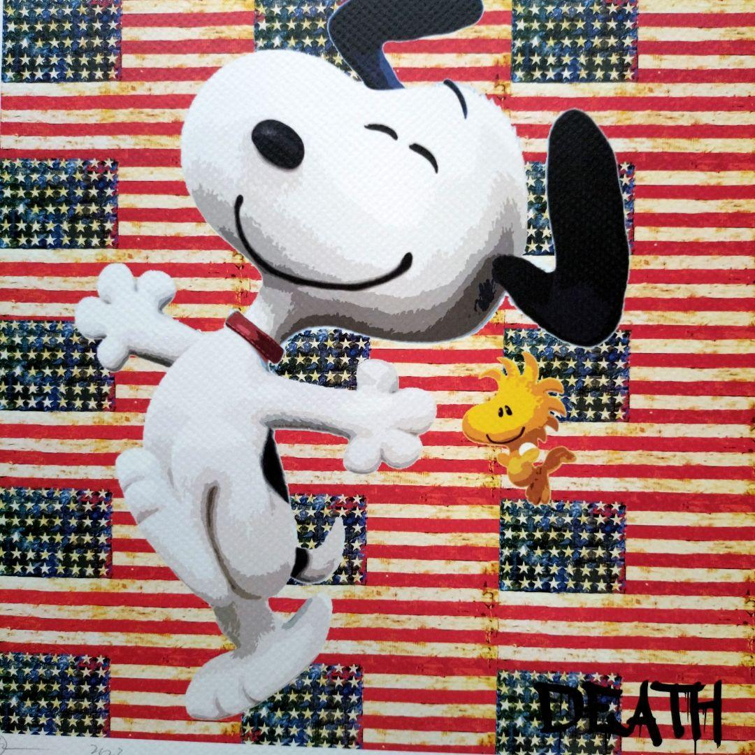 death nyc 世界限定100枚　スヌーピー　ウッドストック　星条旗