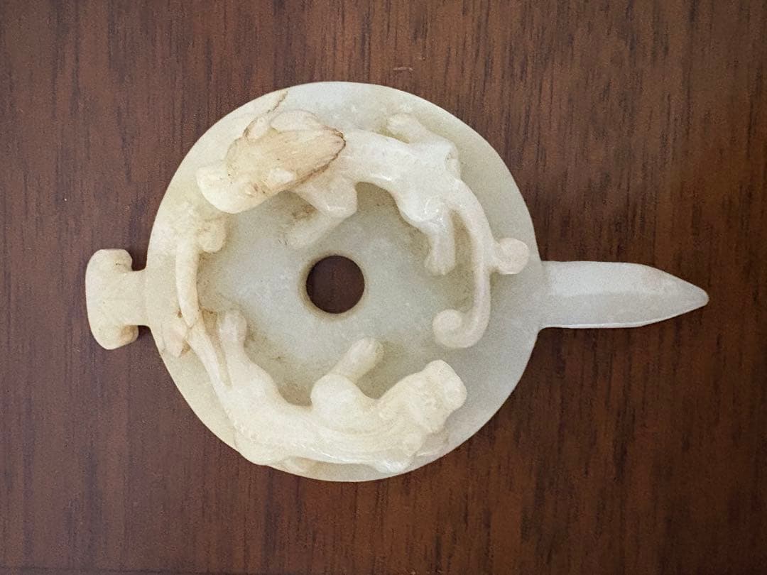 石？玉？の中国的置物　中国美術　10cm 111g