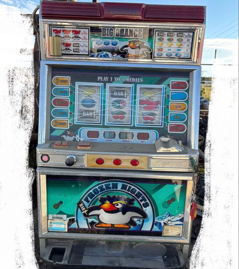 最終お値下げ　ジャンク品　BIG CHANCE ペンギンスロットマシン