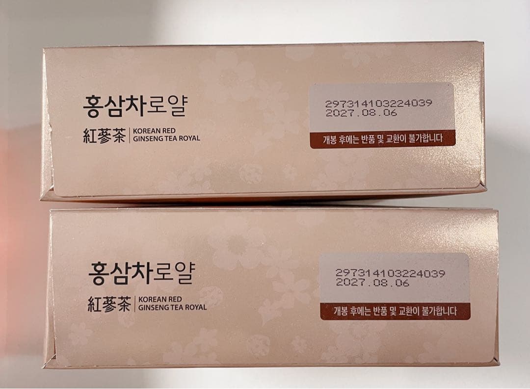 新品未開封　正官庄　紅参茶 3g×50包 2箱