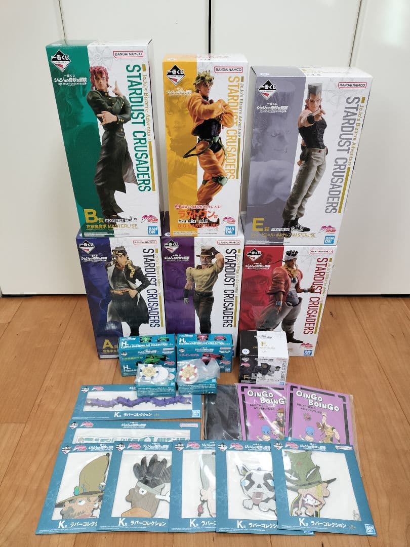 一番くじ ジョジョの奇妙な冒険 A賞〜F賞 ラストワン賞 フィギュアフルコンプ