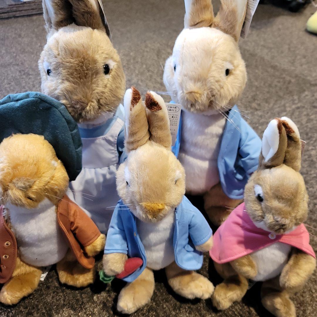 ピーターラビットぬいぐるみ５体セット