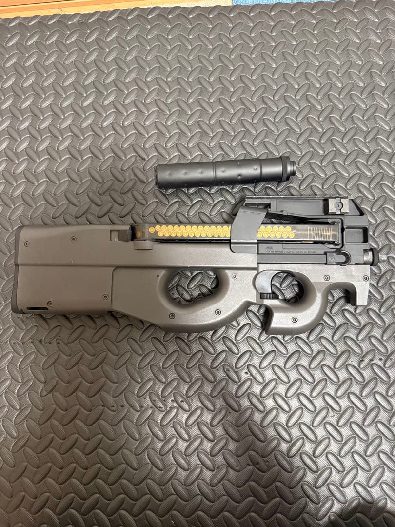 東京マルイP90電動ガン サイレンサー付き ピカティニーレール