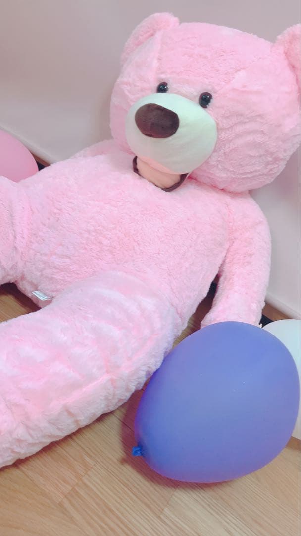 おっきいくまピンク