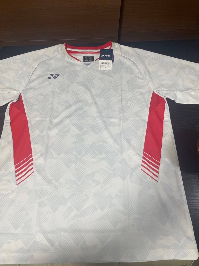 YONEX 幾何学模様 シャツ XO 新品タグ付き