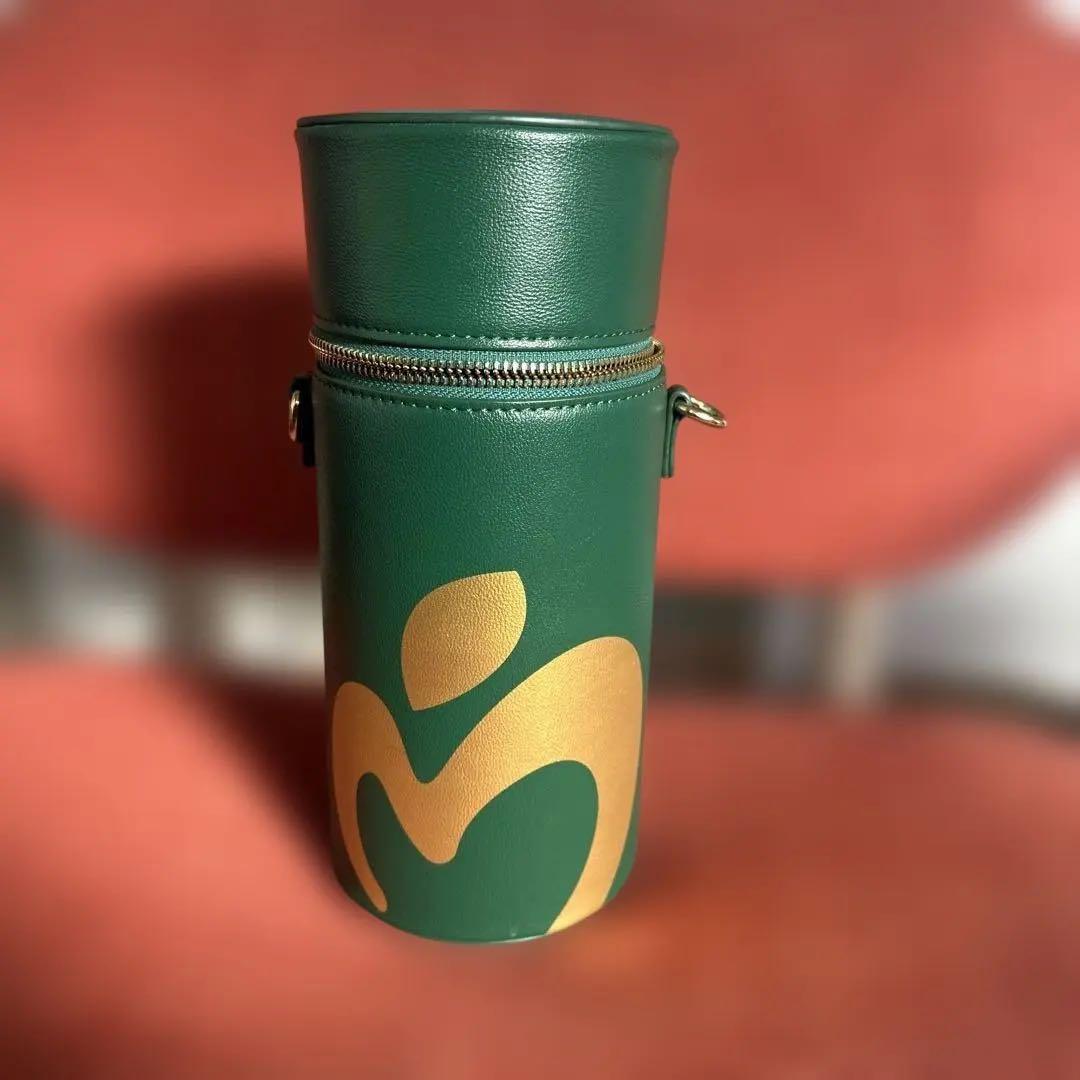 グリーンロゴ入り円筒形ケース
