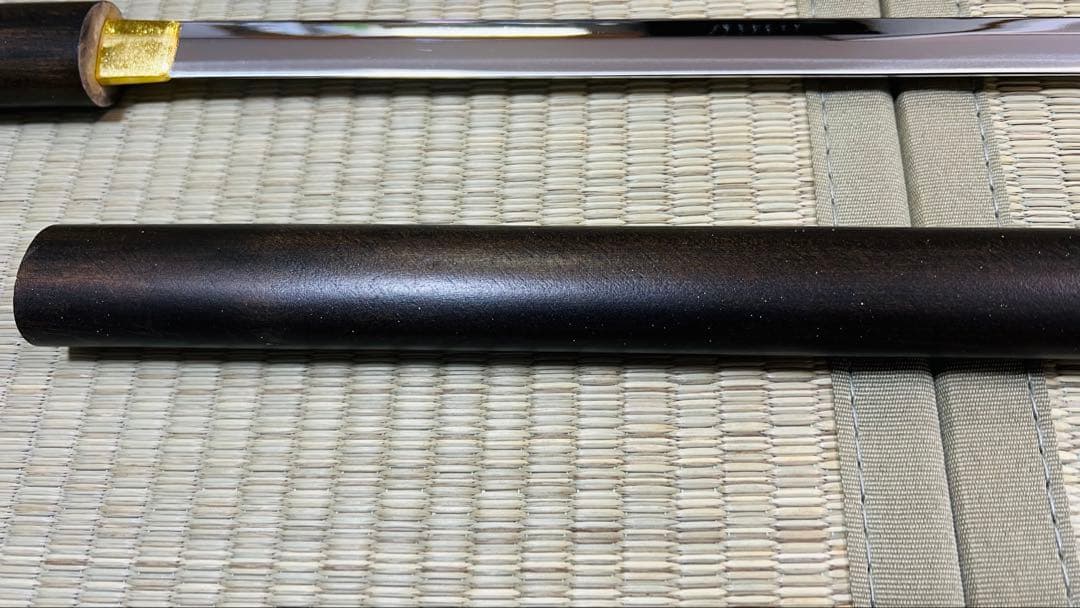 模造刀 座頭市 仕込杖 尾形刀剣 楕円古式鞘 箱付き 251110-3