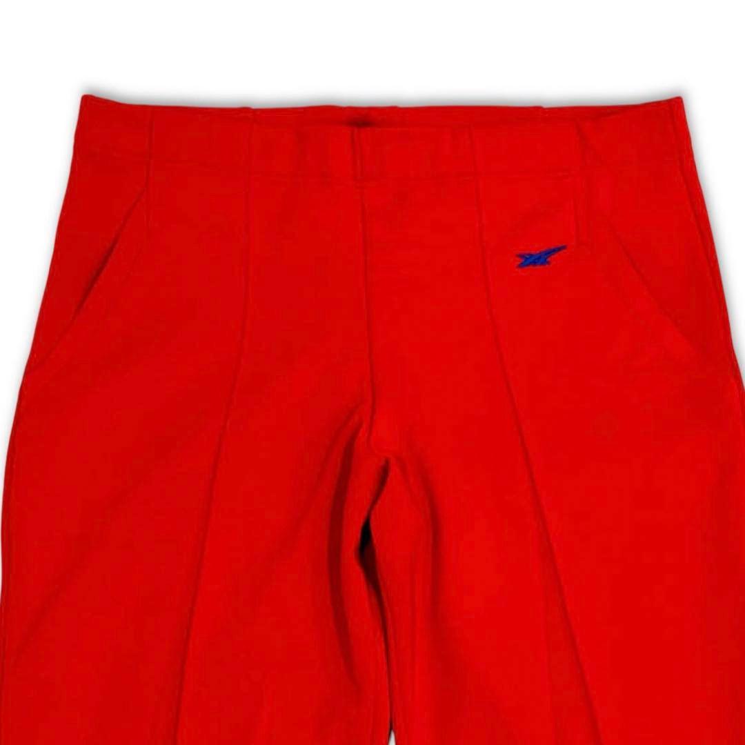 80s 日本製 ASICS アシックス セットアップ ジャージ 上下 赤