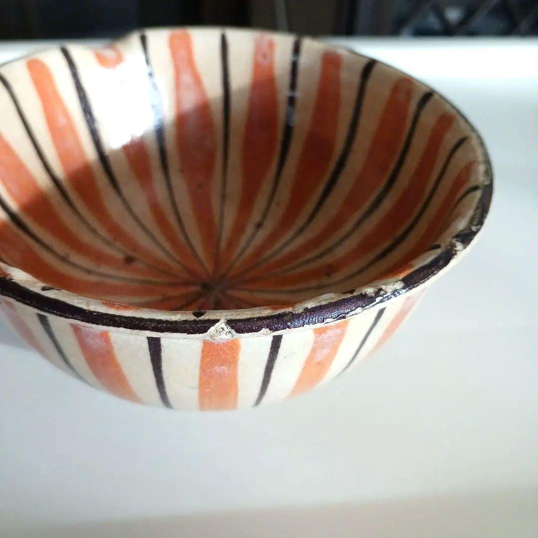 瀬戸焼　麦藁手　片口茶碗