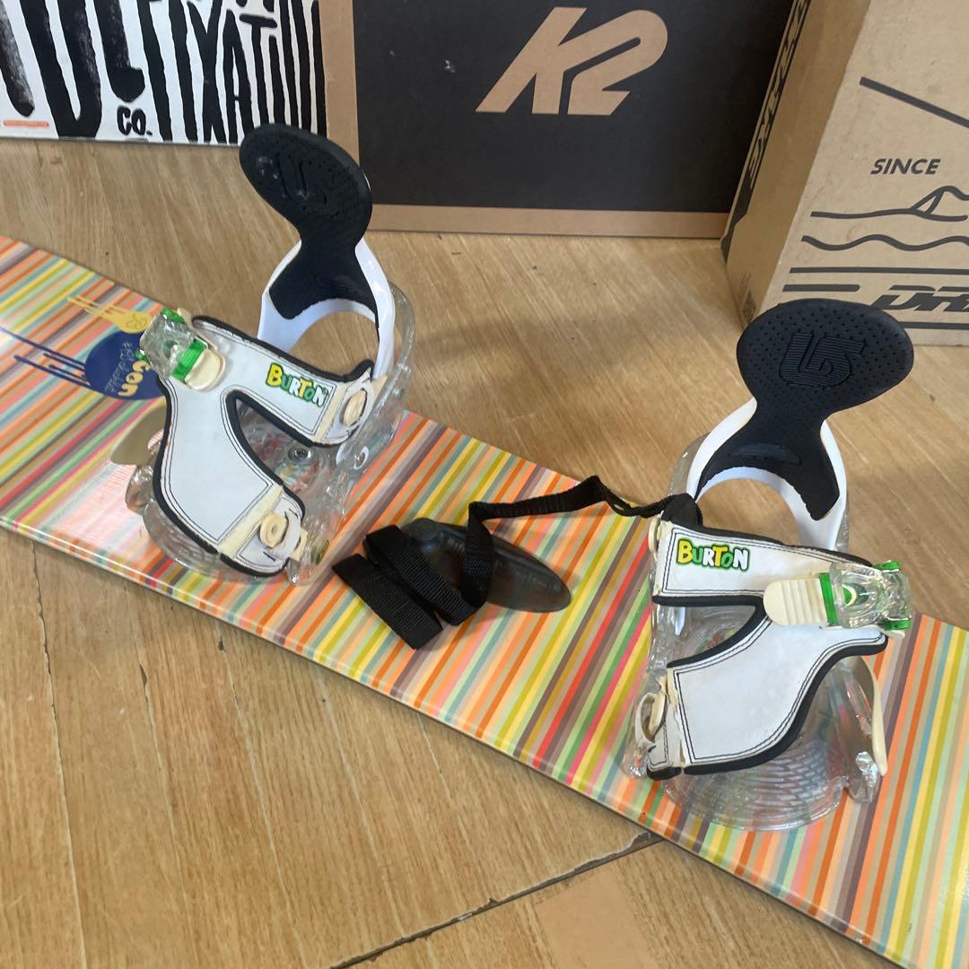 BURTON　キッズスノーボードセット　121cm　バートン　バイン付4点セット