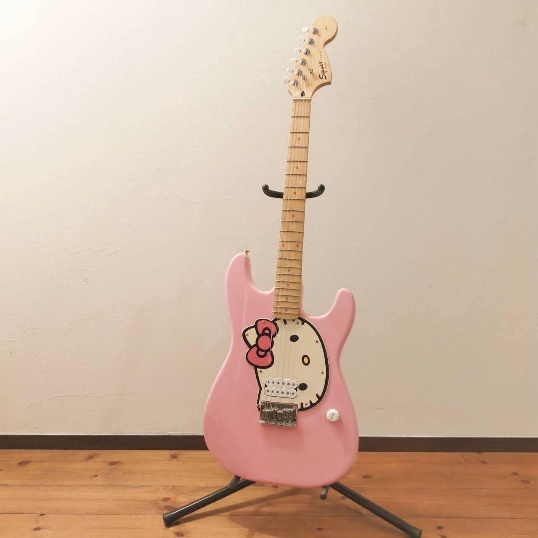 SQUIER エレキギター ストラトキャスタータイプ HELLO KITTY