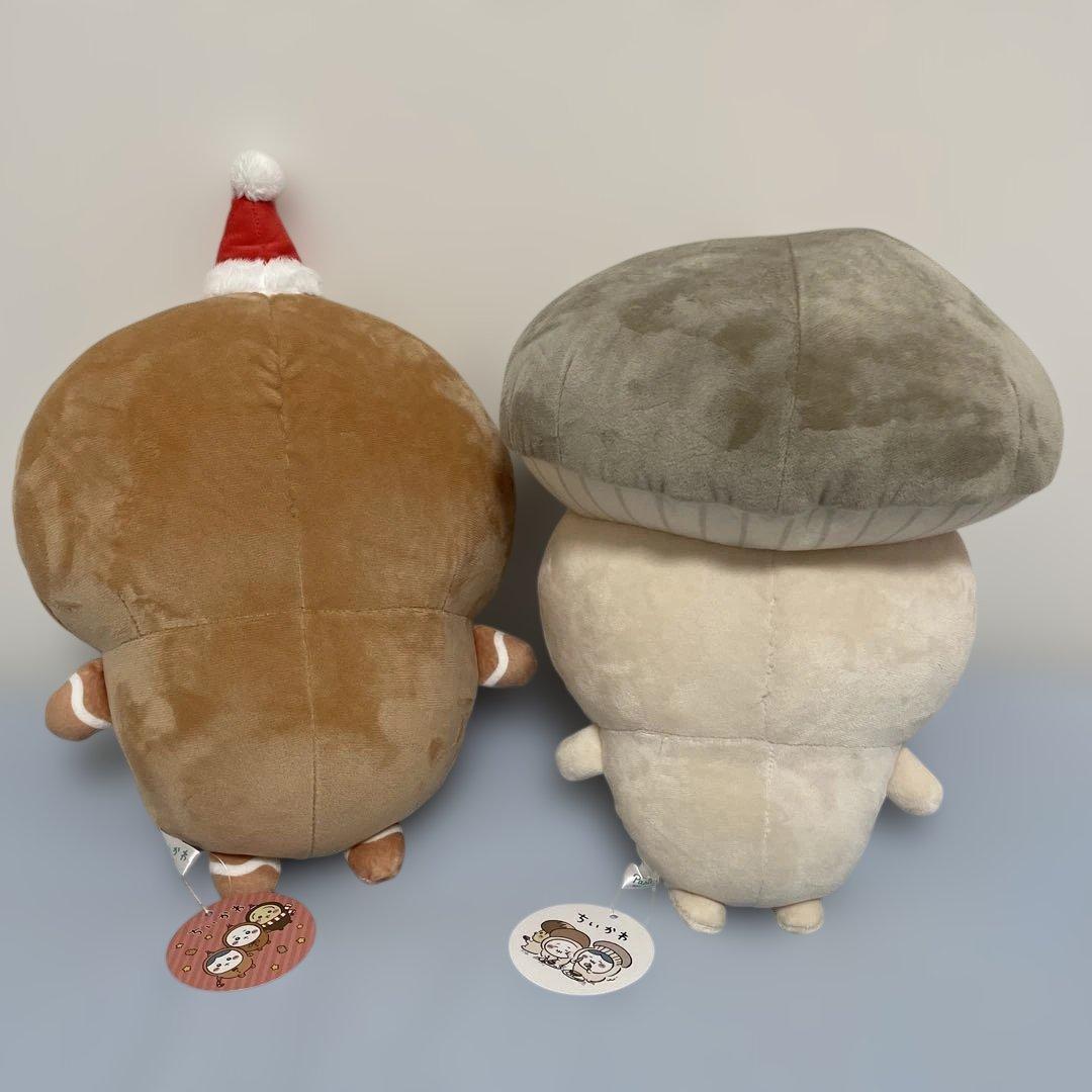 ちいかわ　ジンジャーマン　ぬいぐるみ　ブランケット　低反発クッション