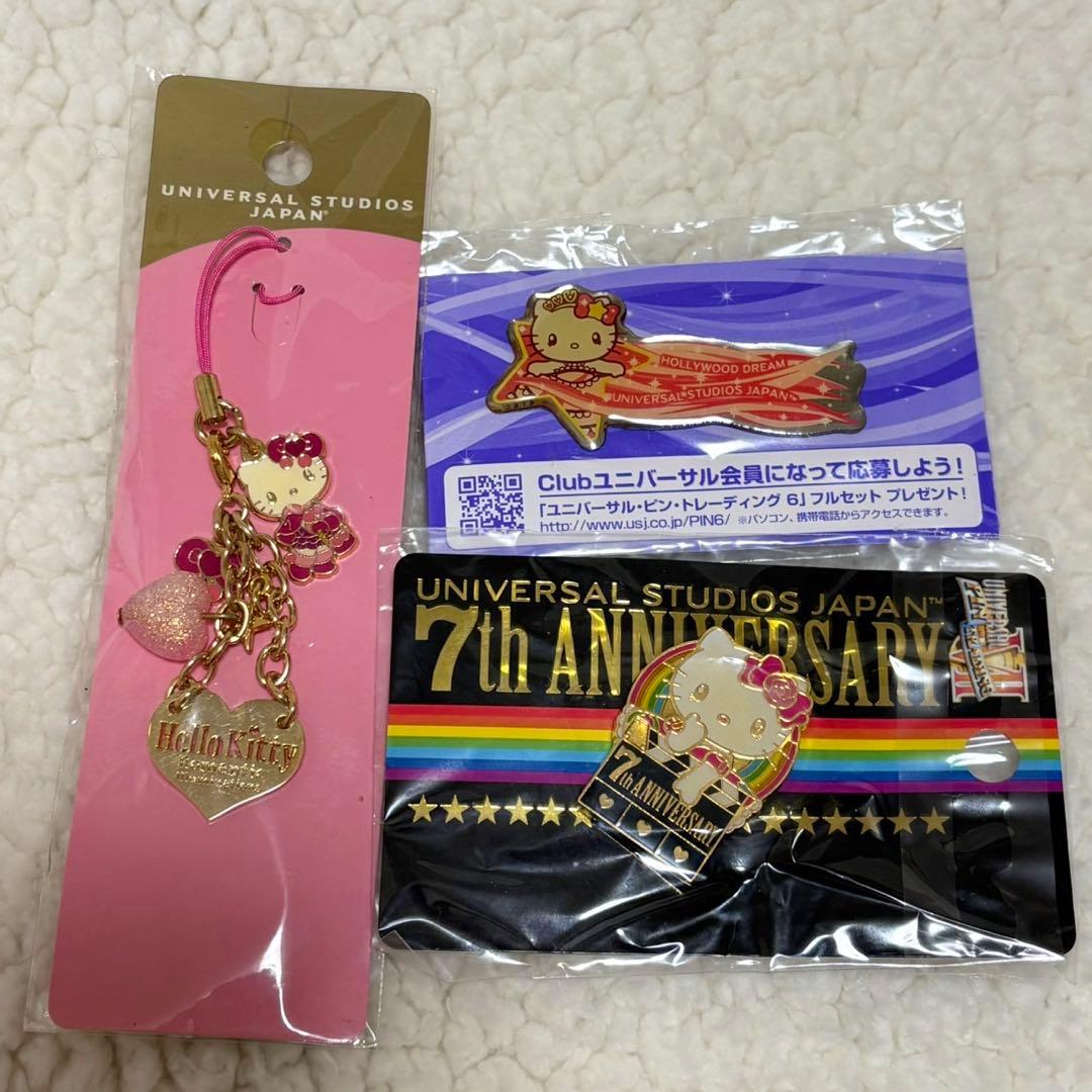 ハローキティ　USJ ぬいぐるみ　ストラップ　レトロ　まとめ　ドレス　下まつ毛