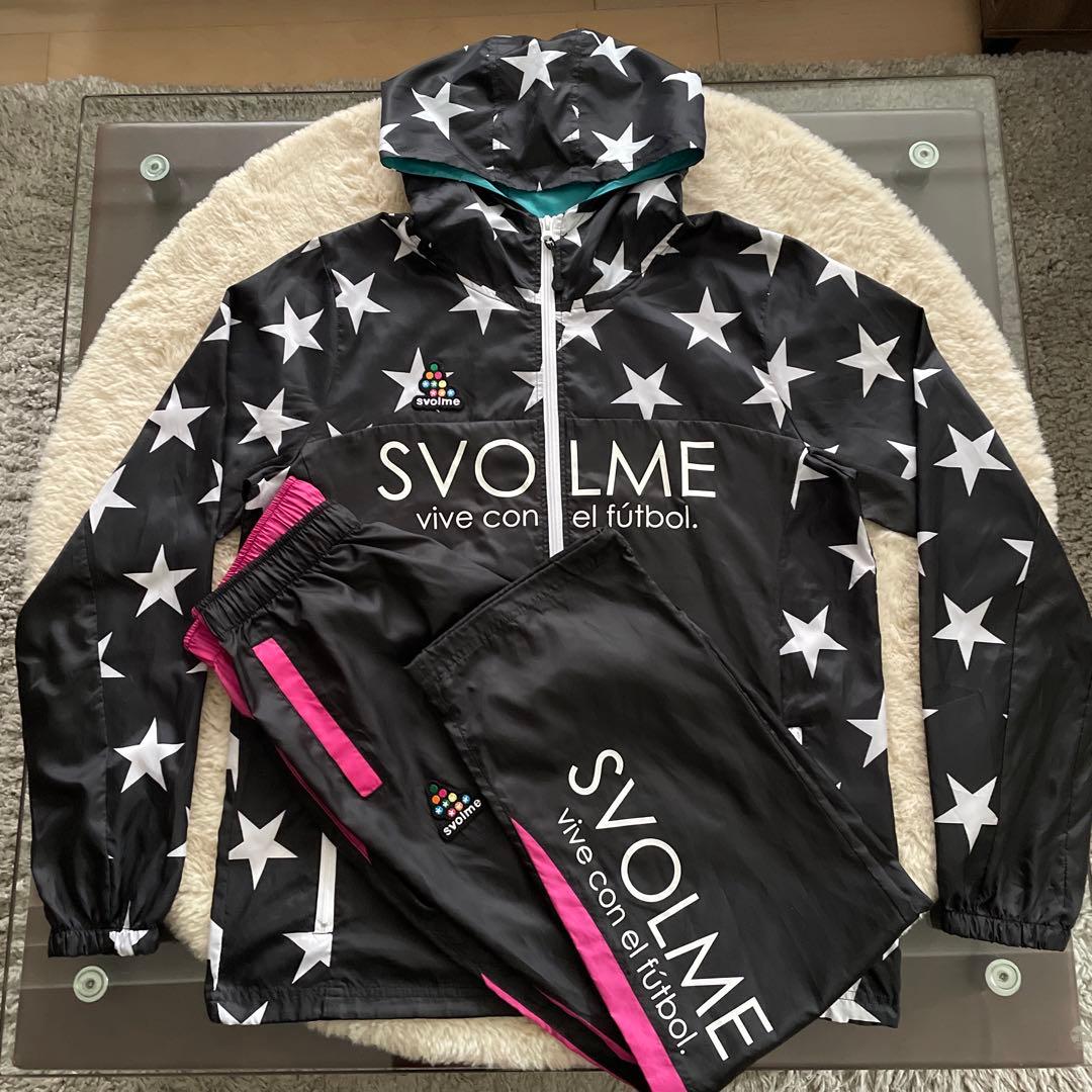 SVOLMEスボルメ星柄×ピステ ウィンドブレーカー×フルジップフーディパーカー