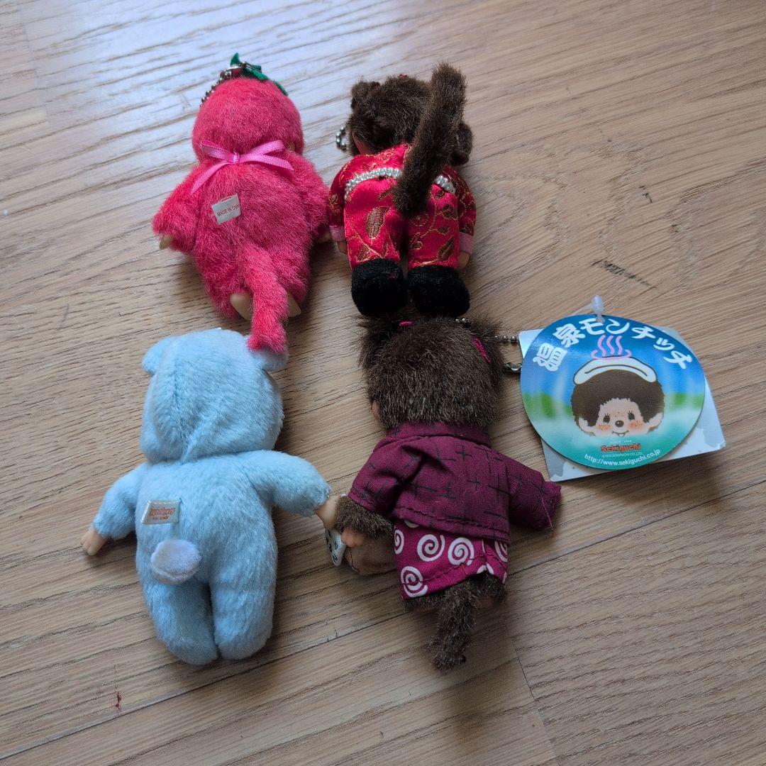 １９７０年代　当時物　セキグチ　モンチッチ ぬいぐるみ ４個セット
