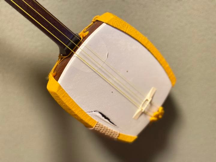 紅木　地唄　三味線　桐箱その他道具付き