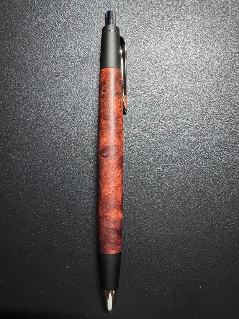 野原工芸　特上花梨瘤　新型シャープペンシル（シルバー金具）