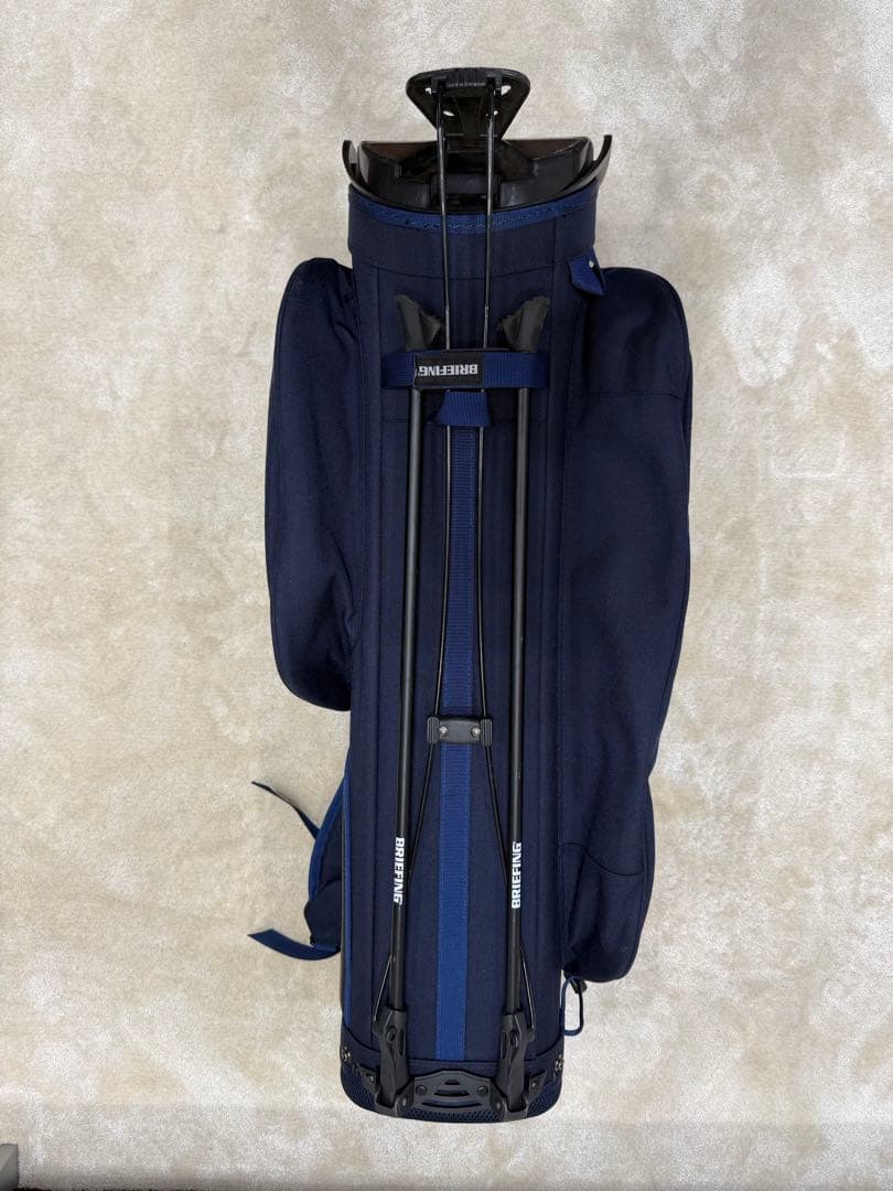 ゴルフBRIEFING CR-4キャディバッグ軽量スタンド式ネイビー
