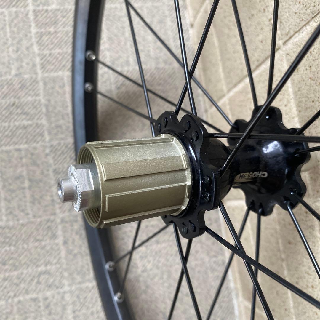 ブラックリム 完組ホイール シマノフリー 20インチ406 ダホン 値下げ