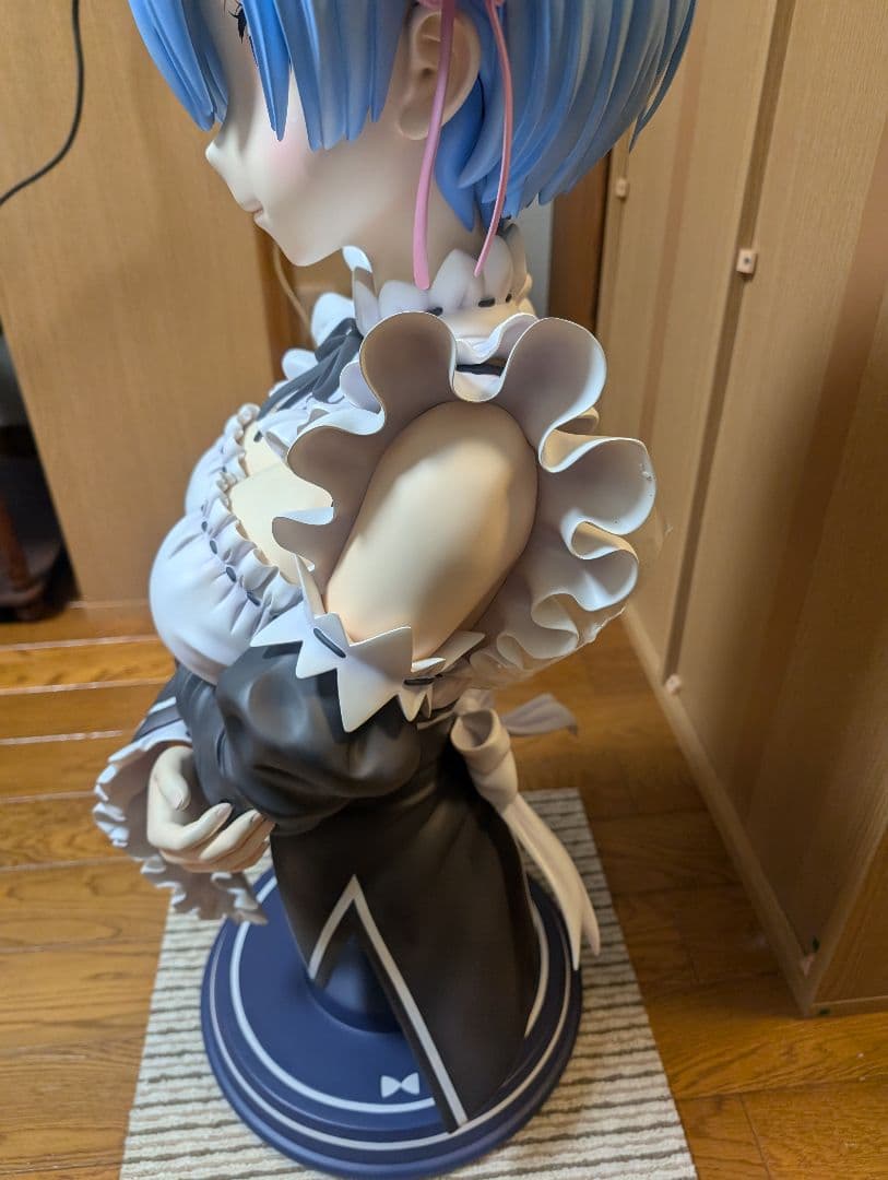 等身大 レム 胸像 Re：ゼロから始める異世界生活 フィギュア ケースセット