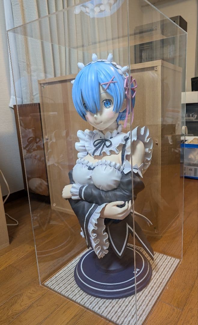 等身大 レム 胸像 Re：ゼロから始める異世界生活 フィギュア ケースセット