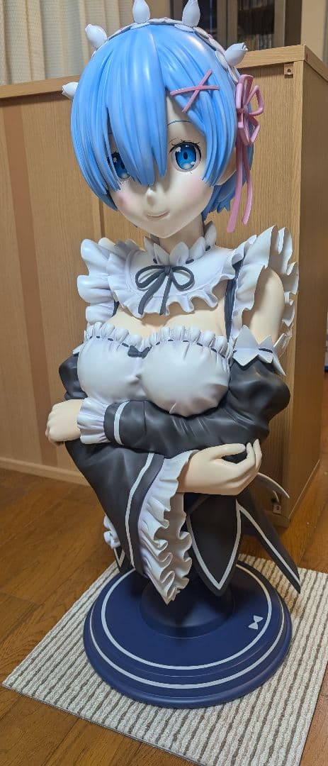 等身大 レム 胸像 Re：ゼロから始める異世界生活 フィギュア ケースセット