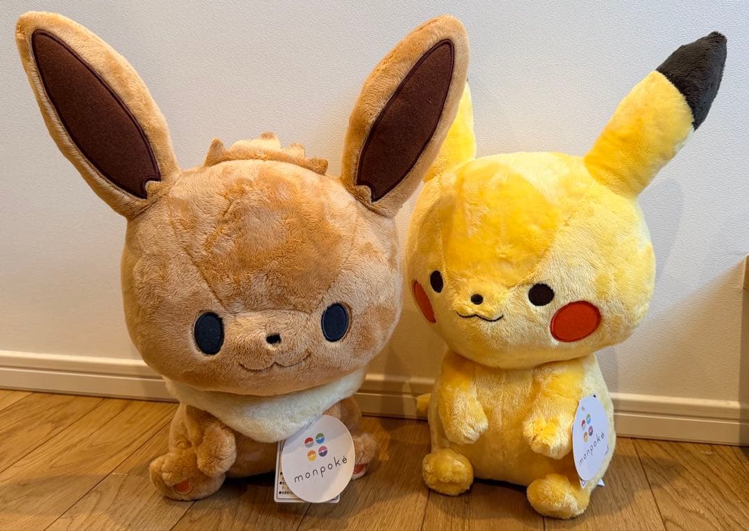 ポケットモンスター　モンポケ　イーブイ&ピカチュウ　ぬいぐるみ