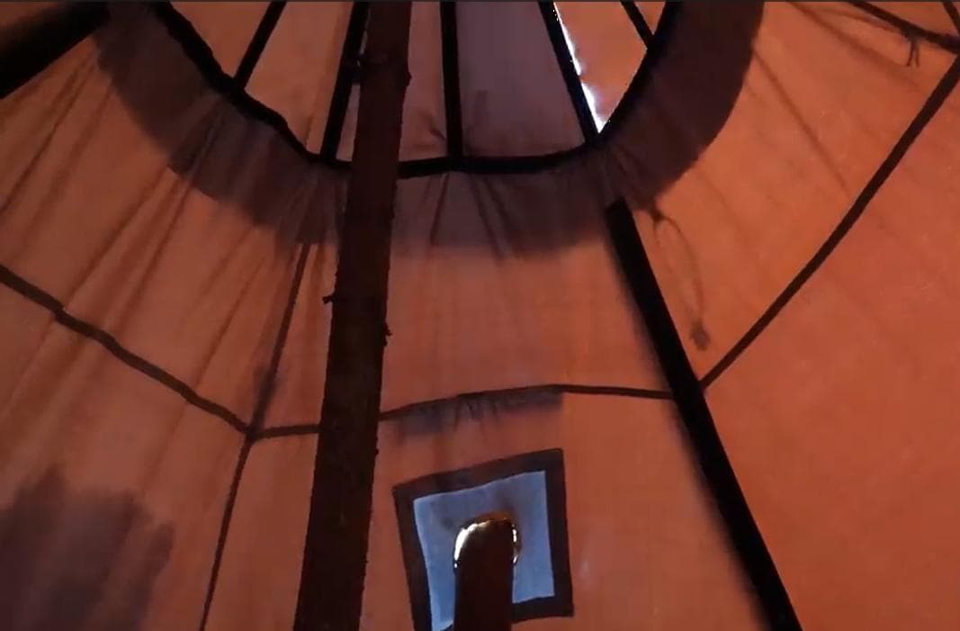 4シーズンポリコットンテント6角チムニー340x240cm