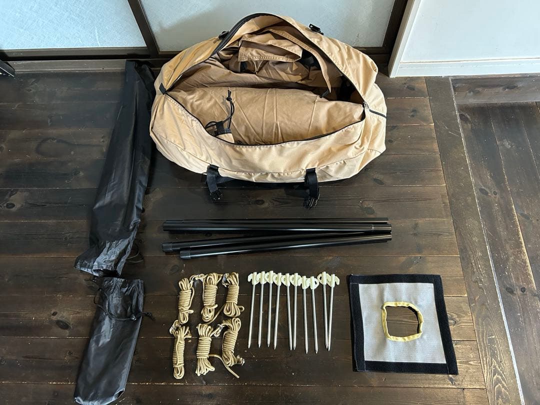 4シーズンポリコットンテント6角チムニー340x240cm