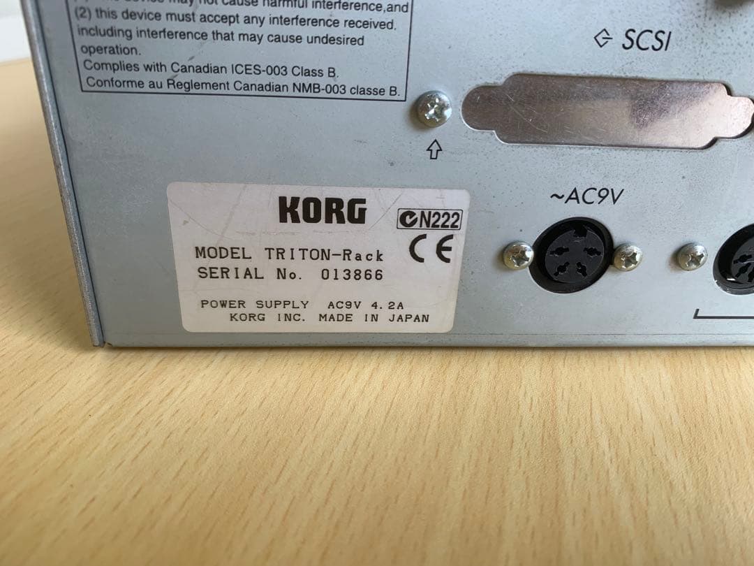 KORG TRITON-Rack 拡張ボード EXB-PCM09 付属