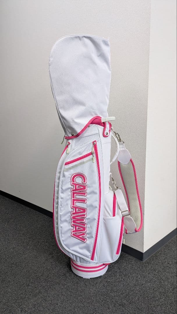 CALLAWAY キャディバッグ ホワイト/ピンク レディース