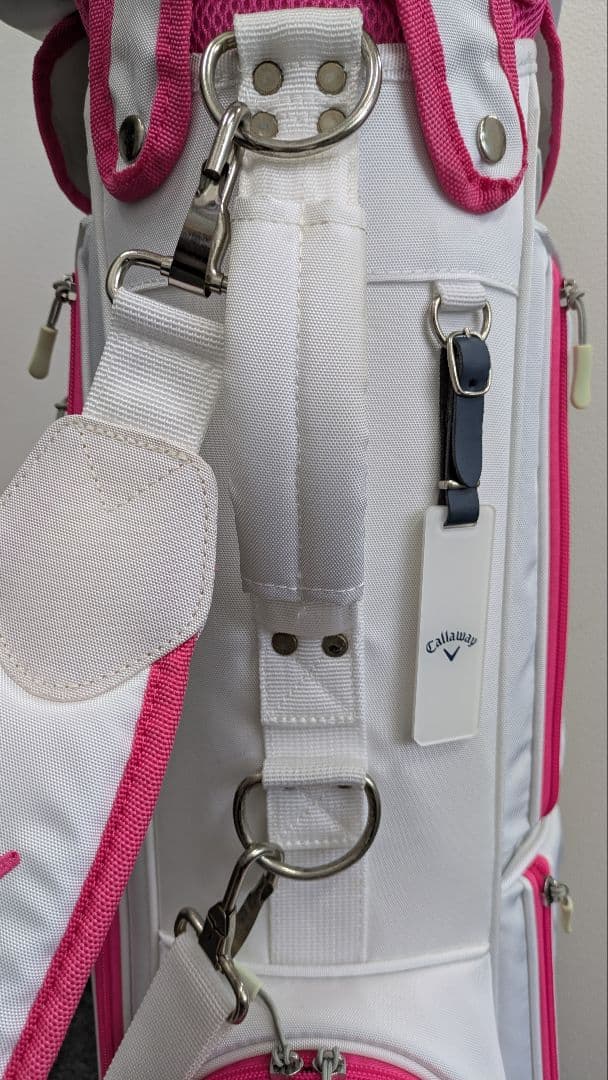 CALLAWAY キャディバッグ ホワイト/ピンク レディース