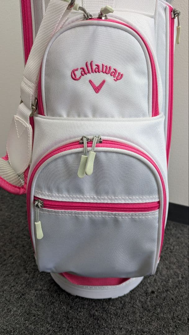 CALLAWAY キャディバッグ ホワイト/ピンク レディース