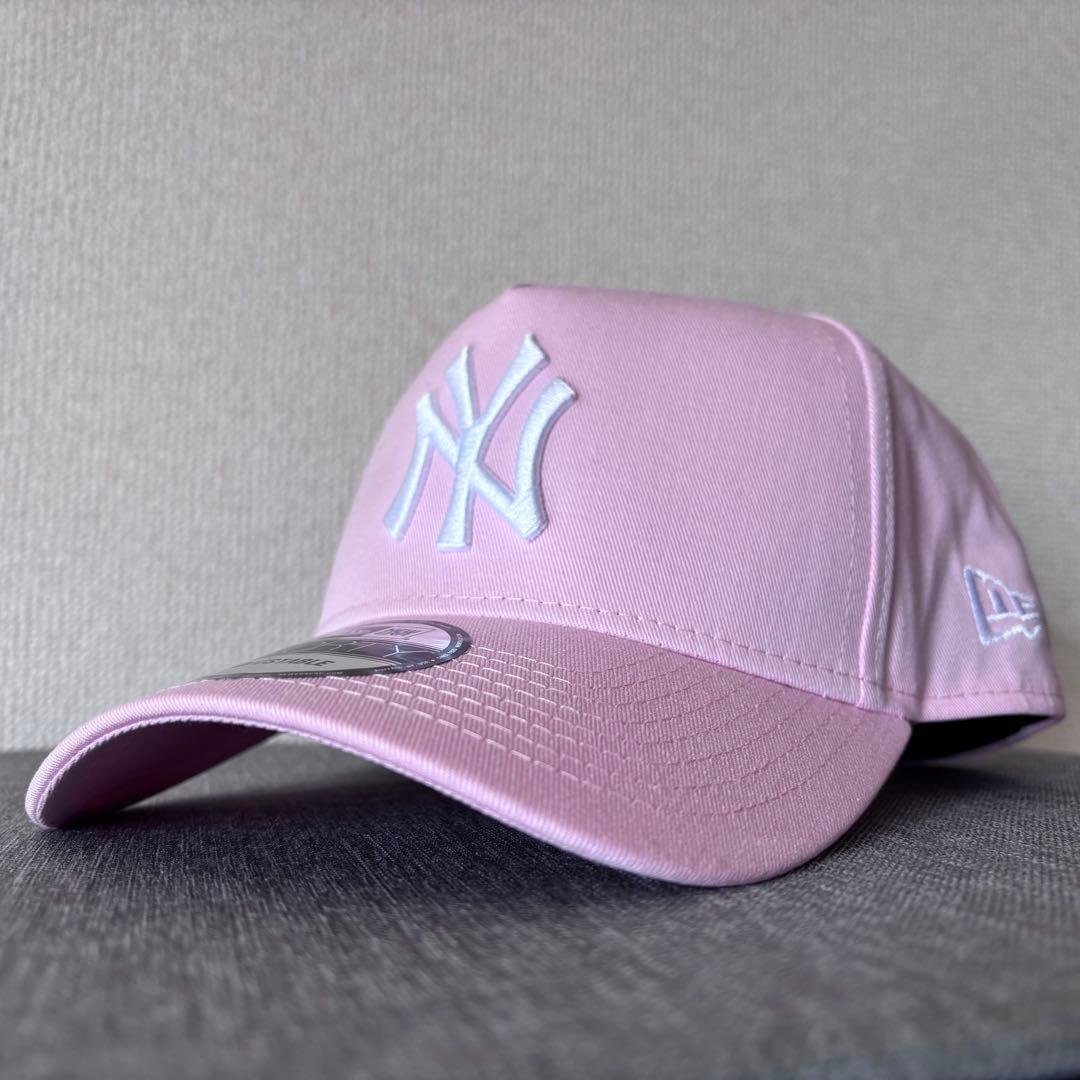 【海外限定】ニューエラ ニューヨークヤンキース 9FORTY Aフレーム ピンク