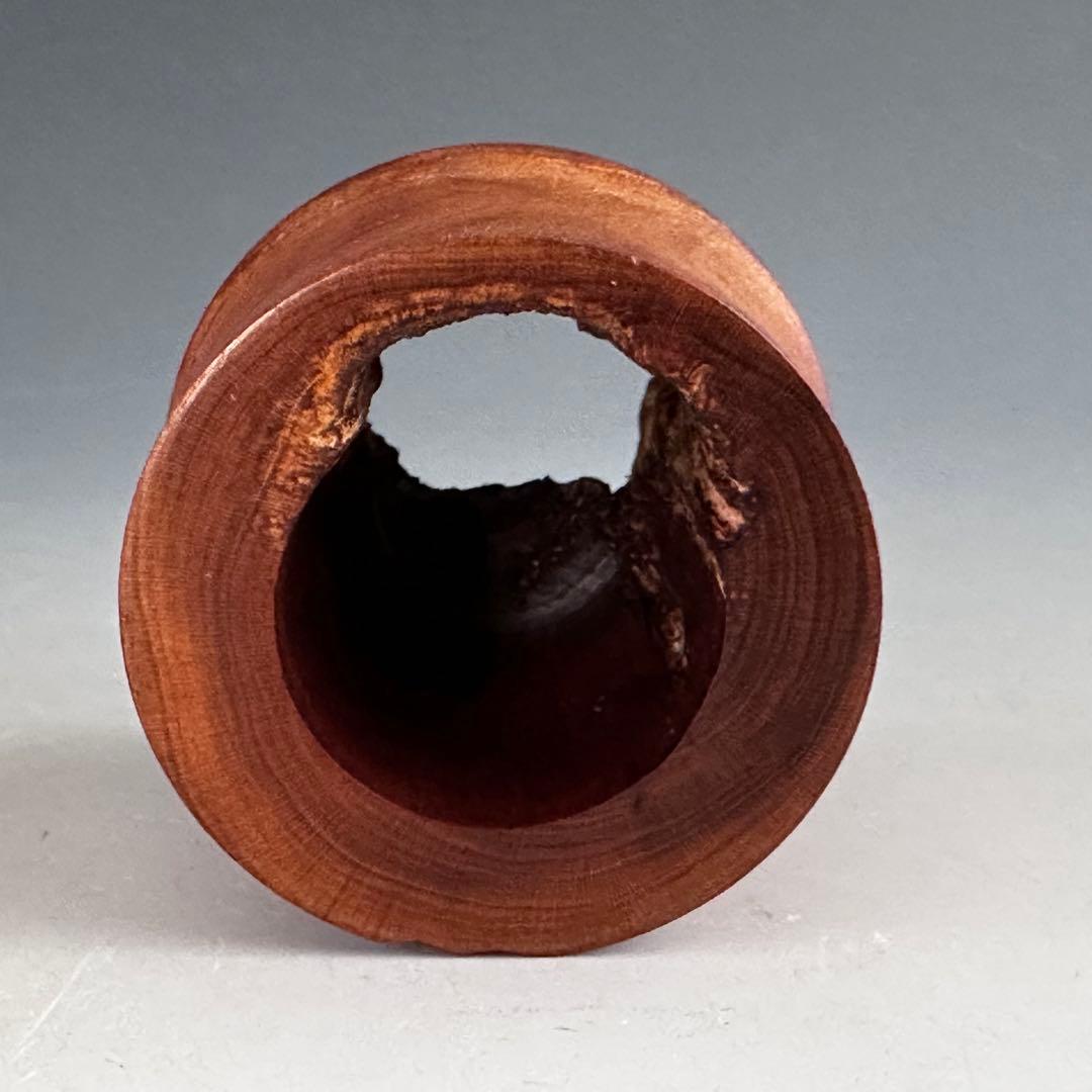 茶道具　紅梅　古木　竹節形　蓋置　薮内流　猗々斎　竹風紹智　宗榮作　茶事　茶会