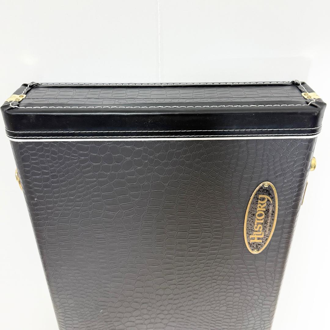 美品 History ワニ革風 エレキベース 用 ハードケース 鍵付