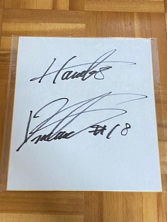 現役引退！ ② 松坂大輔投手 直筆サイン色紙 福岡ソフトバンクホークス