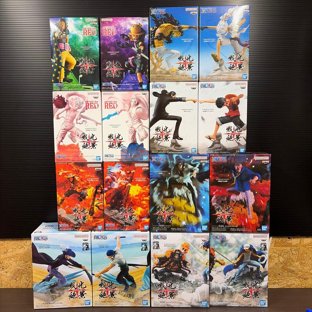 ワンピース プライズ　フィギュア　閃光絶景 16体セット