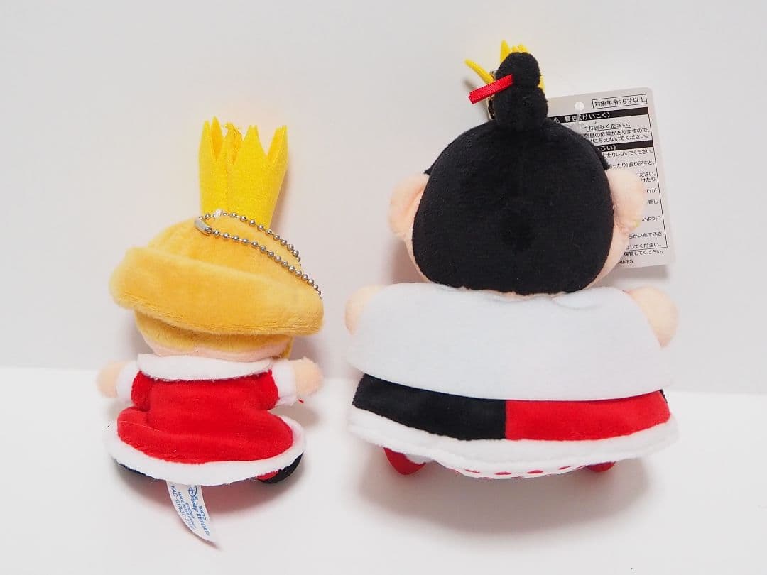 不思議の国のアリス　女王　トランプ兵　ぬいぐるみ　キーホルダー