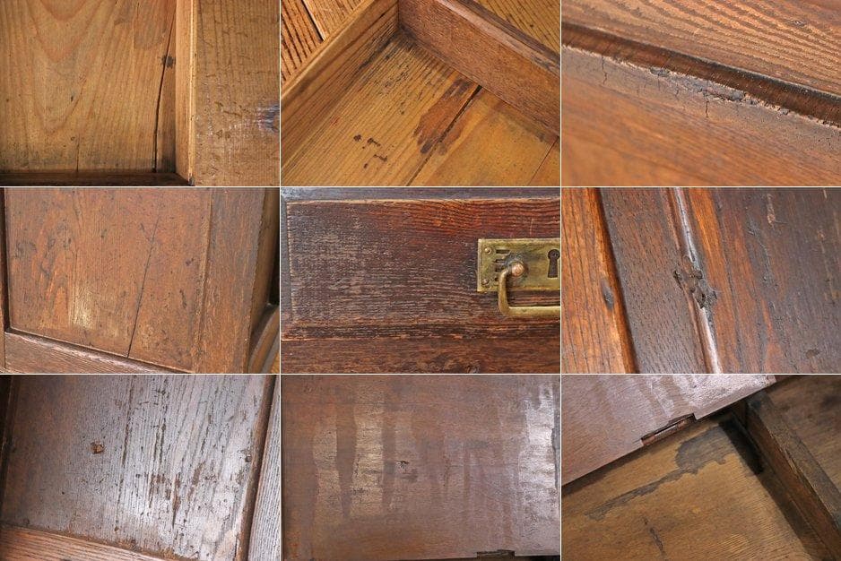 レトロ 文机 ローテーブル 座卓 帳場机 跳ね上げ天板 無垢材 引き出し 2杯