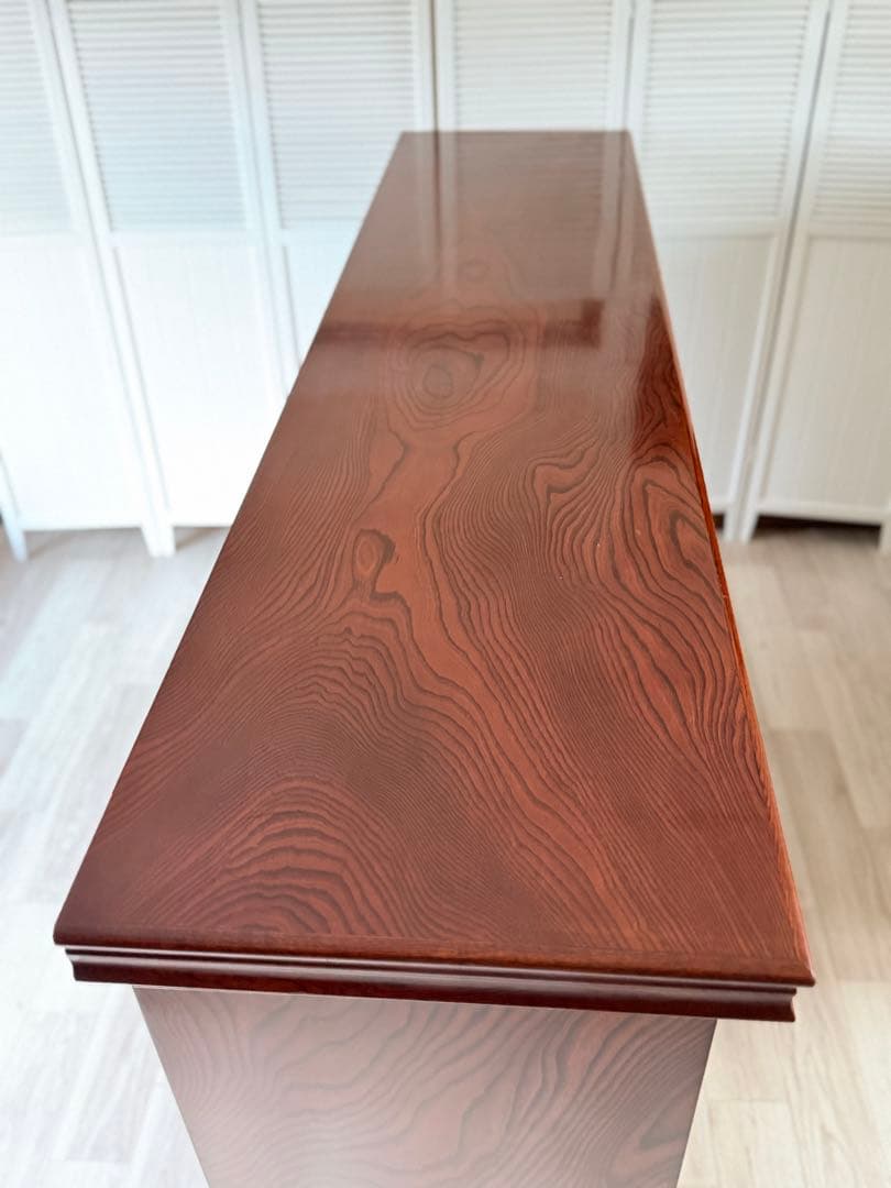 欅材 レトロ茶箪笥 水箪笥 古家具 昭和 アンティーク 収納棚