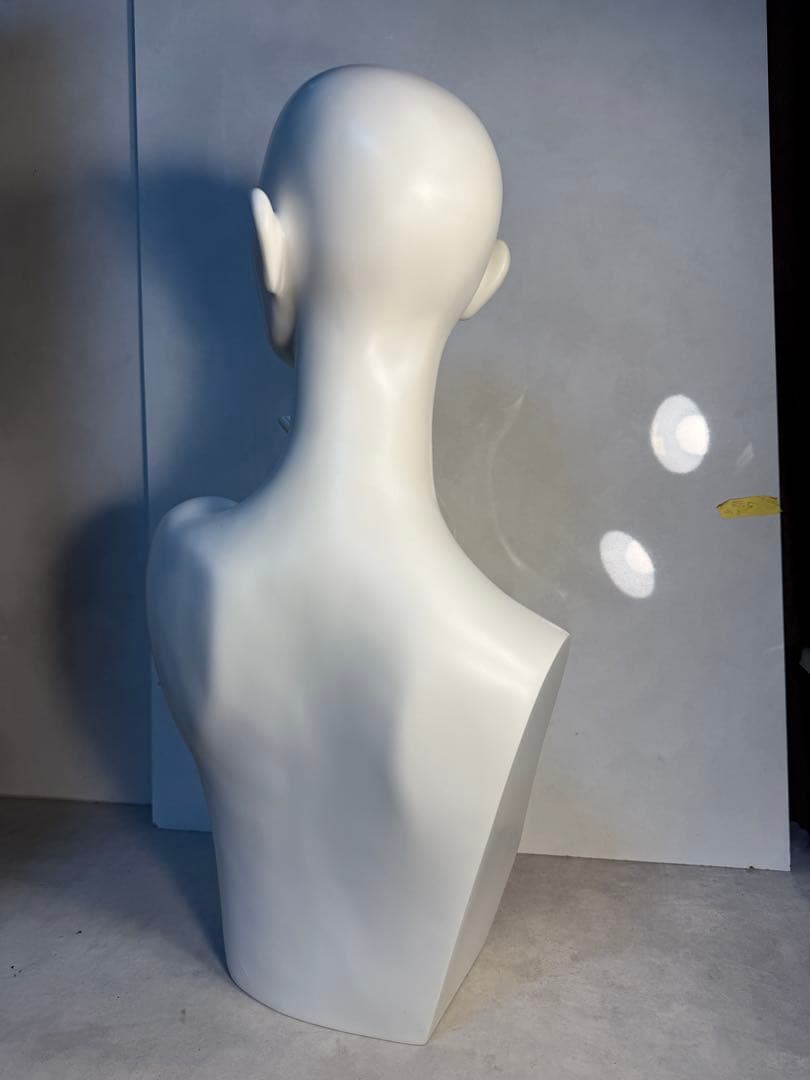 業務用 FRP製 レディース 上半身マネキン トルソー 白