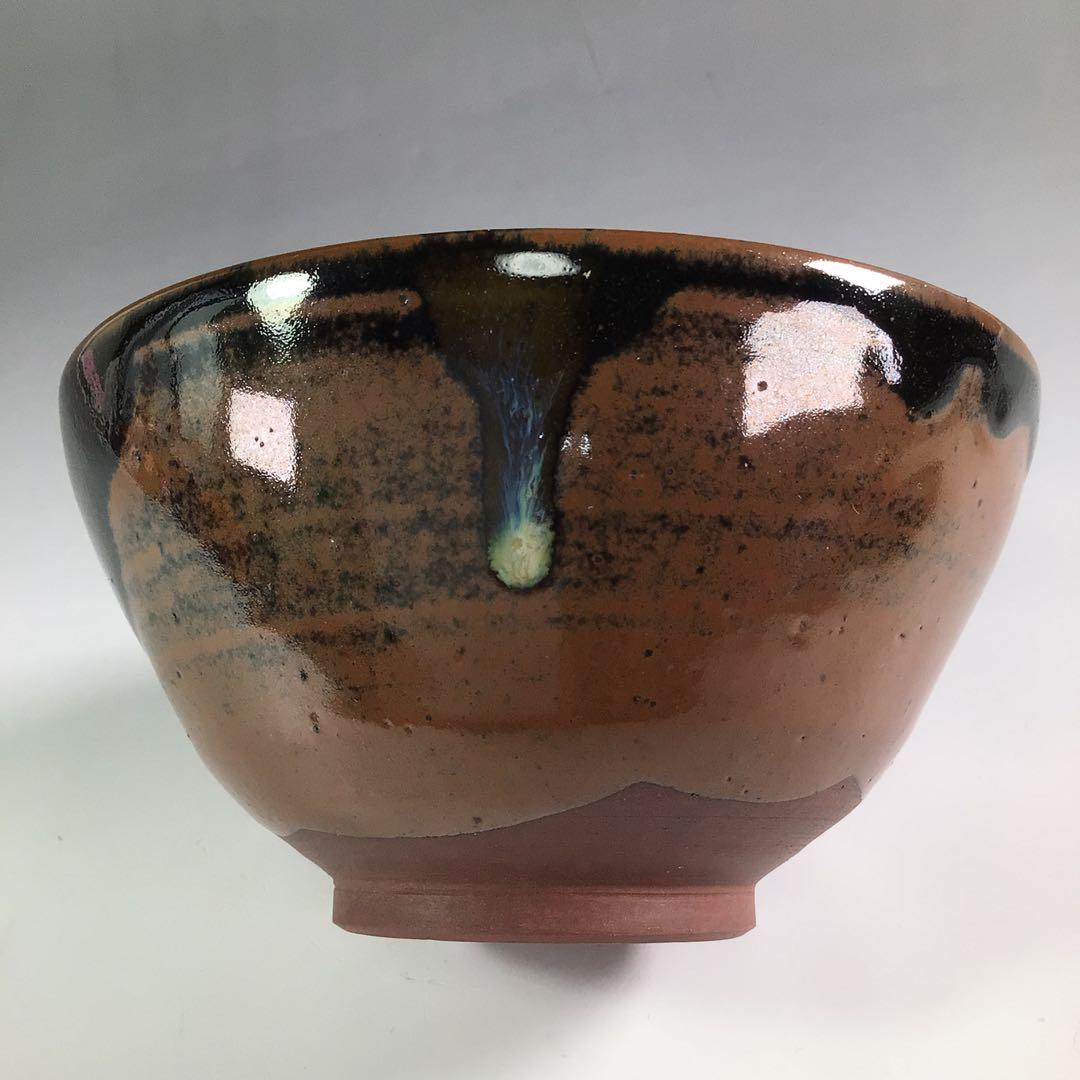 Ｒ６４５　茶碗　『高取焼』『未楽造』『即中斎　箱書』　抹茶碗　共箱　茶道具