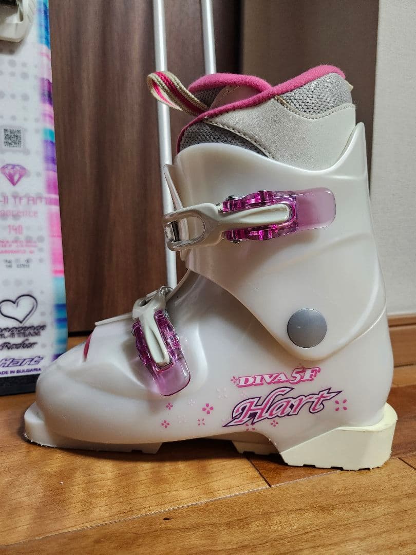 ハート　ジュニア用スキー4点セット■140/23-23.5■スキーセット