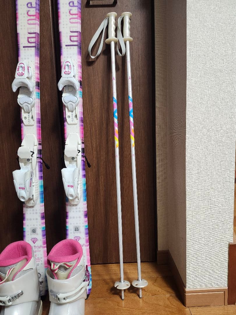 ハート　ジュニア用スキー4点セット■140/23-23.5■スキーセット