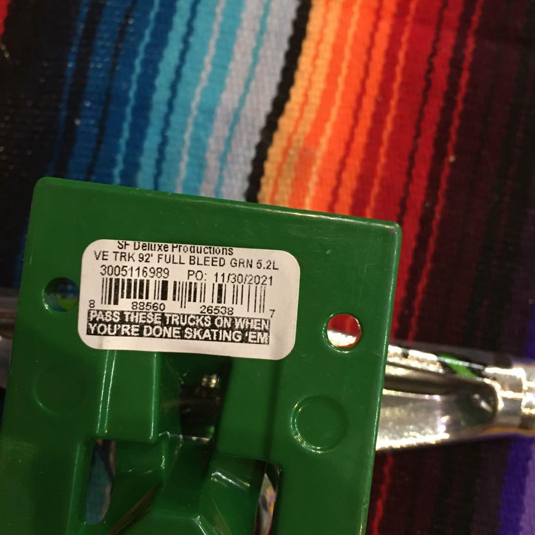 ventureベンチャー　スケートトラック　グリーンベース5.2HI