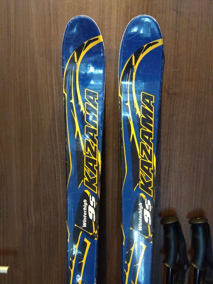 お買い得品‼️KAZAMA/学生・男女兼用/スキーセット/メンテ・WAX済み✔