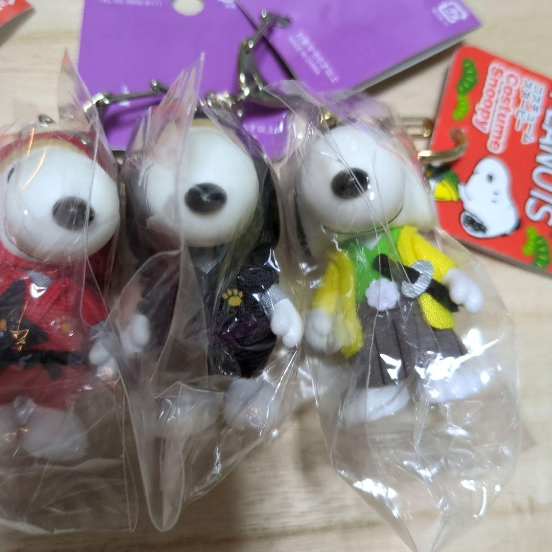 スヌーピー　コスチューム　マスコットキーホルダー　5体セット　忍者　寿司　武士